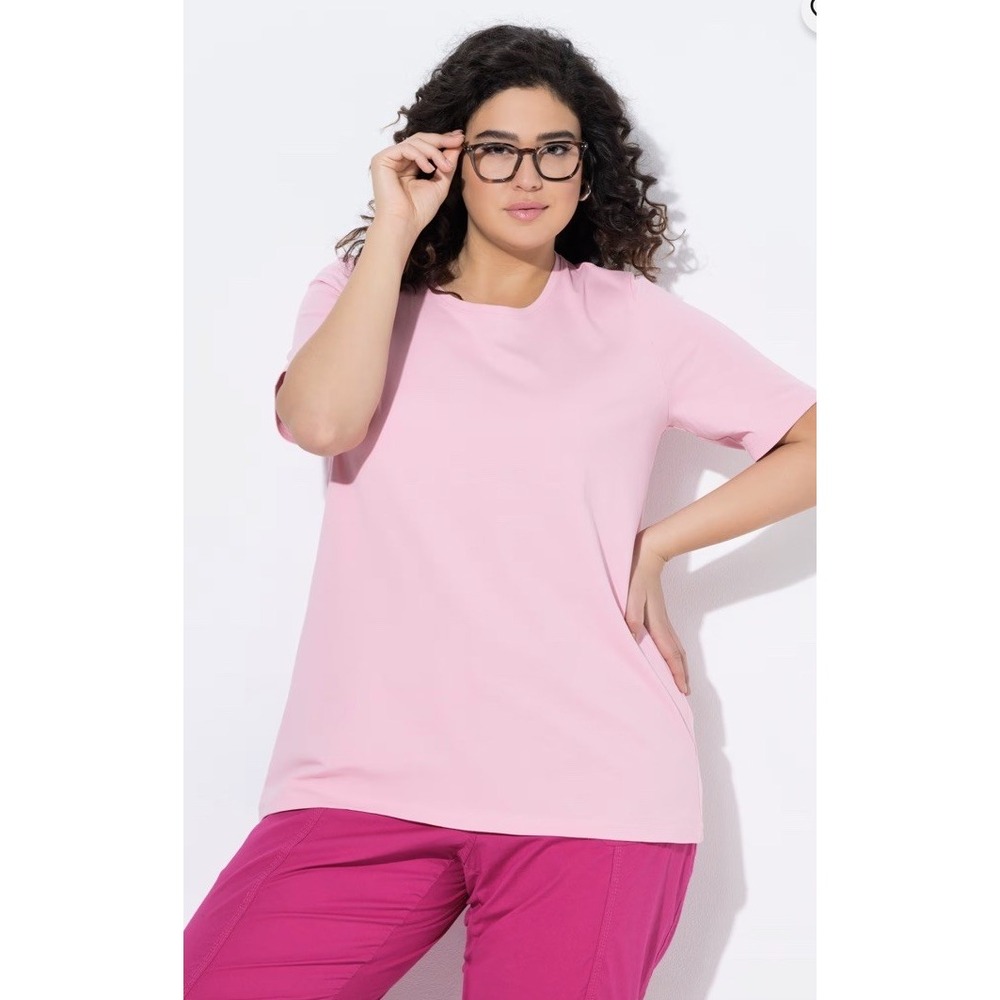 ULLA POPKEN WOMEN'S PLUS SIZE BASIC SHORT SLEEVE TEE 807264519 NWT 20/22